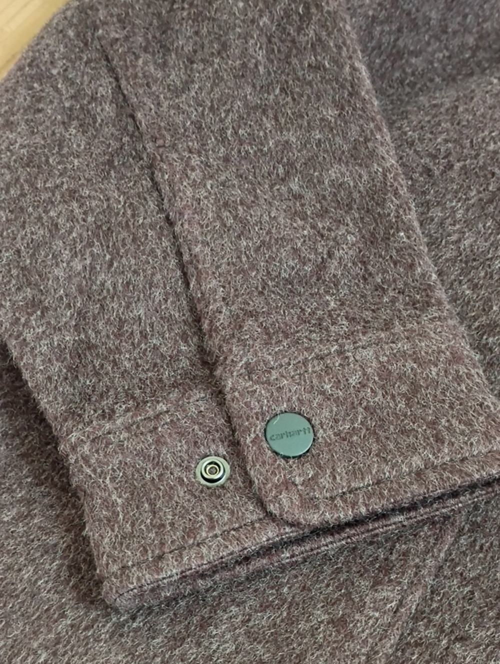 Carhartt Loose Fit Snap Button Front Fleece Shirt Jacket Size XL 16-18 NWOT - Picture 8 of 11